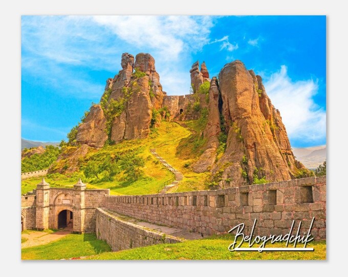 Belogradchik Bulgaria Travel Poster Print Wall Art | Belogradchik Home Decor | Belogradchik Print Horizontal | Belogradchik Colorful Photo