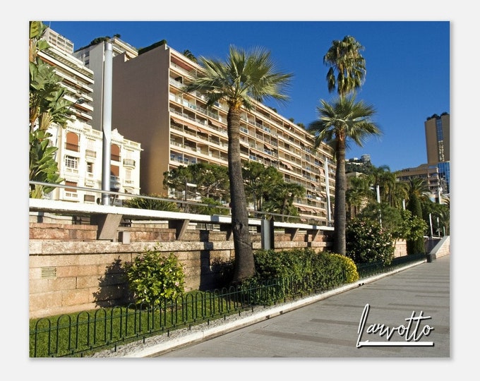 Larvotto City Monaco Poster Print Wall Art | Larvotto Home Decor | Larvotto Part Monte Carlo | Larvotto Horizontal | Larvotto Travel Photo
