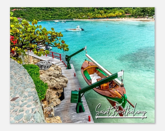 Saint Barthélemy Poster Wall Art | Saint Barthélemy Ocean Home Decor Island Digital Print | Saint Barthélemy Caribbean Hangings Photo Gift