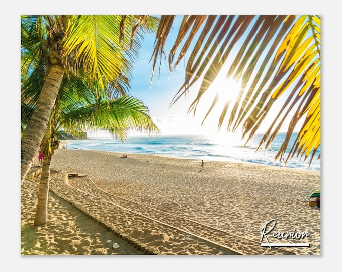 Reunion France Poster Print Wall Art | Reunion Beach Home Decor | Reunion Digital Print | Reunion Horizontal | Reunion Hangings Travel Photo