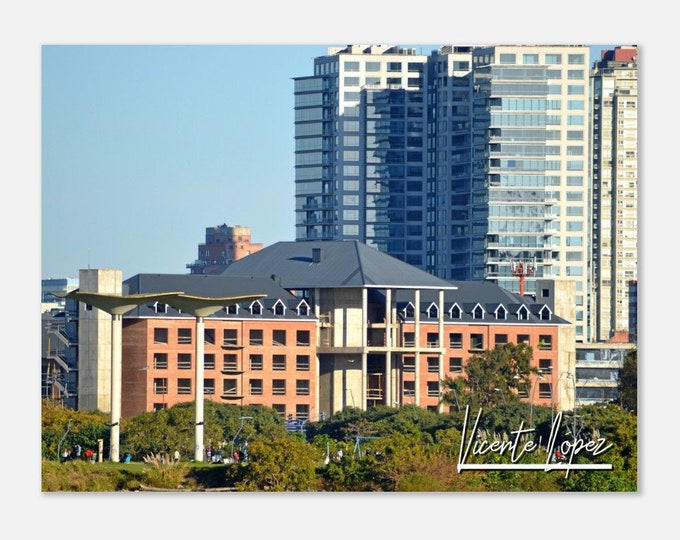 Vicente López Argentina Travel Poster Wall Art | Vicente López Town Home Decor Print | Vicente López Skyline Horizontal Hangings Photo Gift