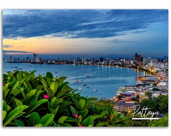 Pattaya Thailand Poster Print: Tropical Coastal City Wall Art