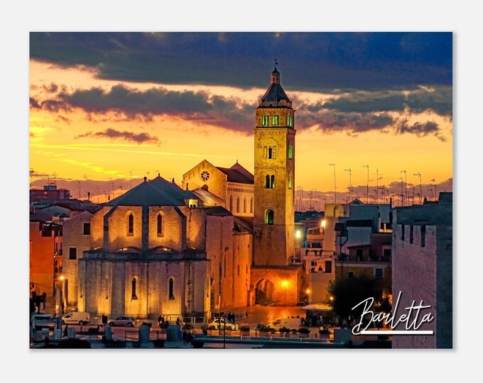Barletta Italy Print Wall Art | Barletta Home Decor | Barletta Tower Poster Print | Barletta Evening Photo | Barletta Hangings Travel Photo
