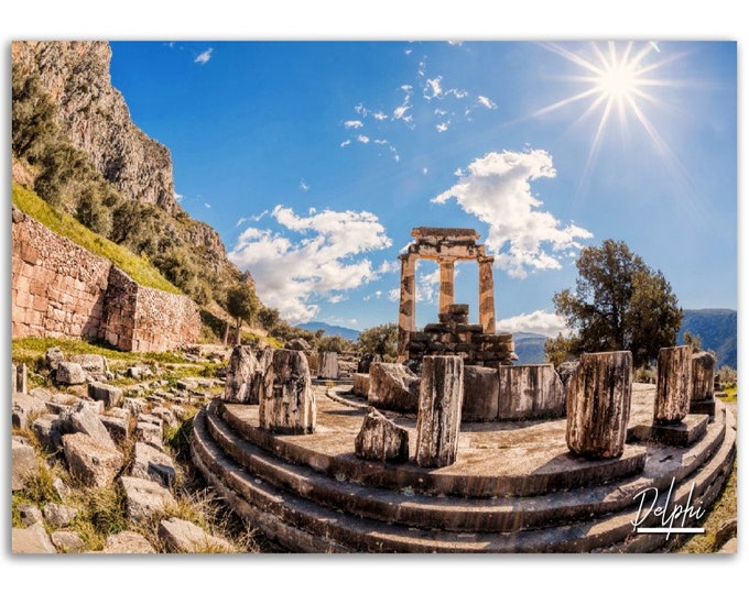 Delphi Poster Print Greece Wall Art | Delphi Photo Home Decoration | Delphi Traveler Christmas Birthday Gift | Delphi Horizontal Photography