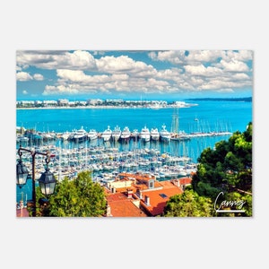 Cannes France Poster Print Wall Art | Cannes Home Decor | Cannes France Digital Print | Collectible Cannes Print |Hanging Travel Photo