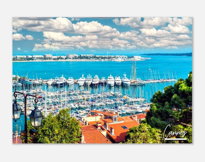 Cannes France Poster Print Wall Art | Cannes Home Decor | Cannes France Digital Print | Collectible Cannes Print |Hanging Travel Photo