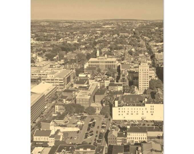 Vintage Lancaster Pennsylvania Travel Poster Print Wall Art | Retro Lancaster Town Home Decor | Lancaster Print City |Lancaster Sepia Photo