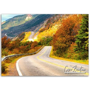 Cape Breton Poster Print Nova Scotia Wall Art Decor / Canada Photo Fall Home Decoration / Traveller Backpacker Gift / Fotografía horizontal