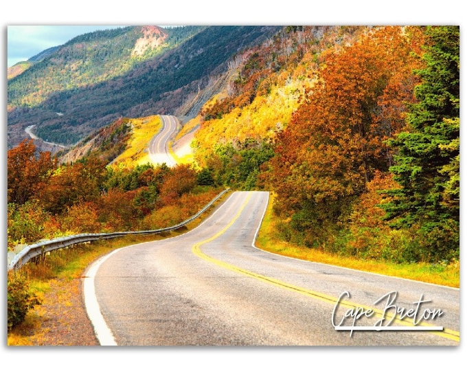 Cape Breton Poster Print Nova Scotia Wall Art Decor | Canada Photo Fall Home Decoration | Traveler Backpacker Gift | Horizontal Photograph
