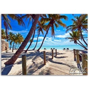 Key West Poster Print Wall Art | Key West Florida Home Decor Gift Hangings | Key West Digital Print  | Key West Horizontal Travel Photo