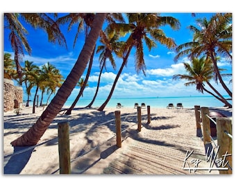 Key West Beach Florida Poster: Tropical Island Photo Print