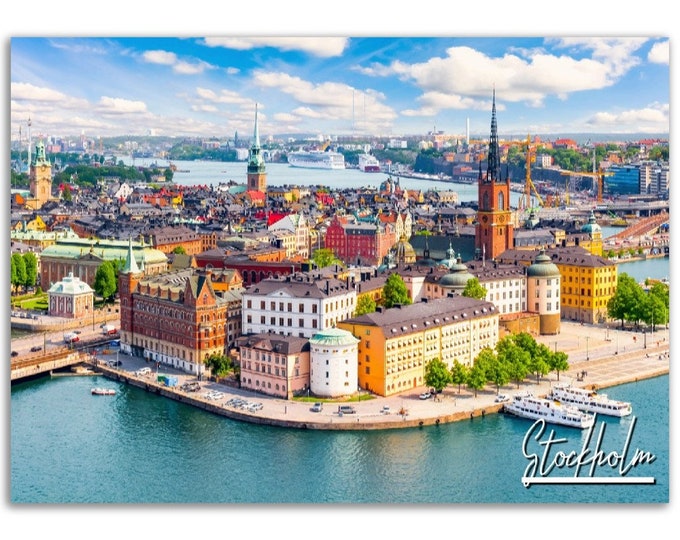 Stockholm Poster Print Wall Art | Stockholm Home Decor | Stockholm Digital Print | Stockholm Horizontal | Stockholm Hangings Travel Photo