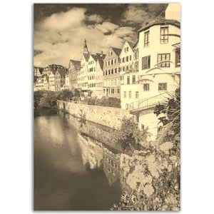 Baden-Baden Poster Germany Vintage Print | Retro Baden-Baden Sepia Photo Gift | Baden-Baden Wall Art Home Decor | Vertical Baden-Baden Print