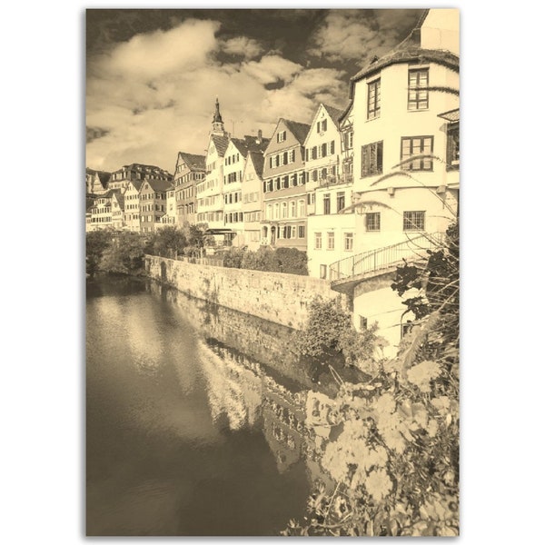 Baden-Baden Poster Germany Vintage Print | Retro Baden-Baden Sepia Photo Gift | Baden-Baden Wall Art Home Decor | Vertical Baden-Baden Print