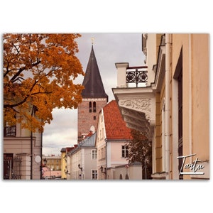 Tartu Estonia Poster Print Wall Art / Tartu Old Town Home City Decor Gift Hangings / Tartu Digital Prints / Tartu Horizontal Travel Photo