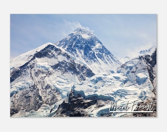 Mount Everest Poster Print: Travel Photography Wall Art