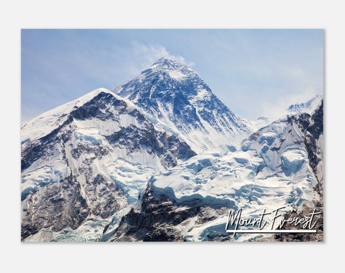 Mount Everest Poster Print Wall Art | Mount Everest Home Decor | Mount Everest Gifts Print Collectible | Mount Everest Hangings Travel Photo