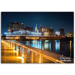 Newark Poster Print Wall Art | Newark Home Decor | Newark Digital Print Collectible | Newark Usa Horizontal | Newark Hangings Travel Photo