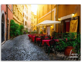 Lazio Italy Street Scene Photo Print: Italian Home Decor