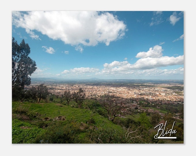 Blida Algeria Travel Poster Wall Art | Blida Home Decor | Blida Cityscape Digital Print | Blida Horizontal | Blida Skyline Hangings Photo
