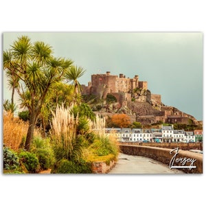 Jersey United Kingdom Poster Print Wall Art | Jersey Channel Islands Home Decor Gift Hangings | Jersey Saint Martin Horizontal Travel Photo