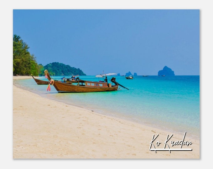 Ko Kradan Thailand Travel Poster Wall Art | Ko Kradan Tropical Beach Home Decor | Ko Kradan Island Print | Ko Kradan Horizontal  Photo Gift