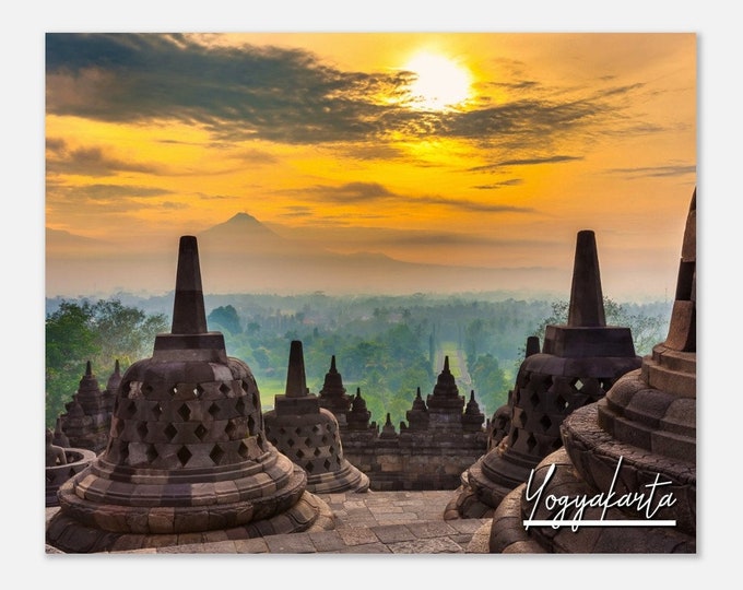 Yogyakarta Indonesia Poster Print Wall Art | Yogyakarta Home Decor | Yogyakarta Print Collectible | Yogyakarta Hangings Travel Photo Present