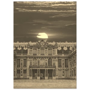 Vintage Versailles France Poster | Retro Versailles Sepia Print | Versailles Wall Art Home Decor | Vertical Versailles CityscapeTravel Photo