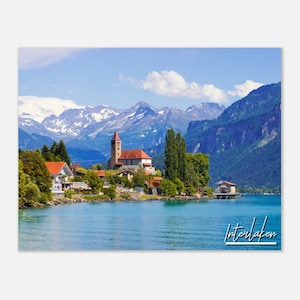 Interlaken Switzerland Poster Print Wall Art | Interlaken Home Decor | Interlaken Print Collectible | Interlaken Hangings Travel Photo Gifts