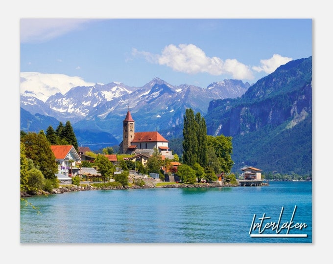 Interlaken Switzerland Poster Print Wall Art | Interlaken Home Decor | Interlaken Print Collectible | Interlaken Hangings Travel Photo Gifts