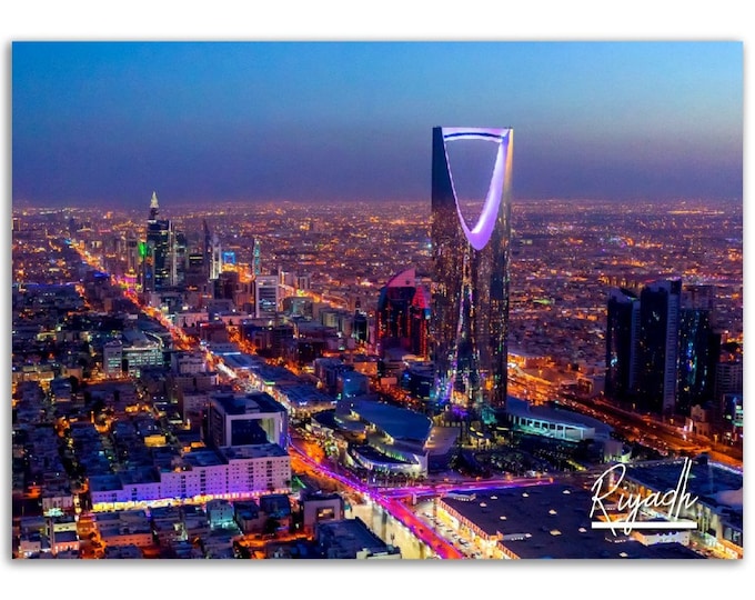 Riyadh Poster Print Saudi Arabia Wall Art | Riyadh Photo Middle East Home Decoration | Riyadh SA Travel Gift | Riyadh Horizontal Photography