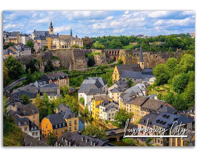 Luxembourg City Poster Print Wall Art | Luxembourg City Photo Home Decoration | Luxembourg Traveler Gift | Luxembourg City Horizontal Photo
