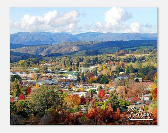 Batlow Australia Travel Poster Wall Art | Batlow Home Decor | Batlow Small Australian Town Print | Batlow Horizontal | Batlow Hangings Photo