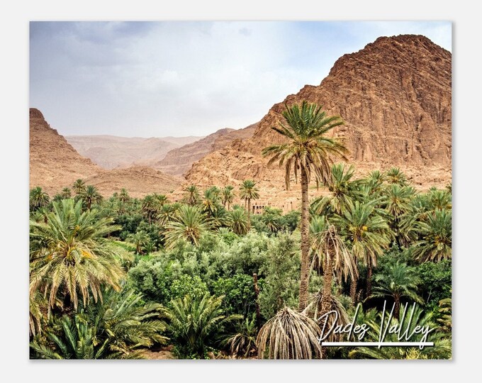 Dades Valley Morocco Travel Poster Wall Art | Dades Valley Home Decor | Dades Valley Print Horizontal | Dades Valley Hangings Photo Present
