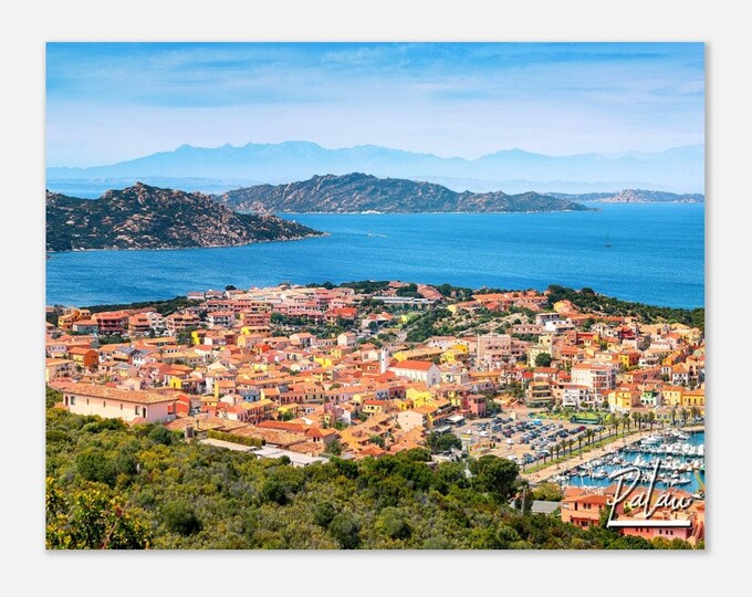 Palau Italy Poster Wall Art | Palau Skyline Home Decor | Palau Coast Digital Print | Palau Town Horizontal Cityscape Hangings Travel Photo