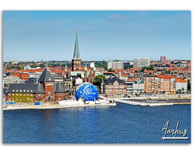 Aarhus Poster Print Wall Art | Aarhus Home Decor | Aarhus Digital Denmark Print  | Aarhus Horizontal | Aarhus Hangings Travel Photo