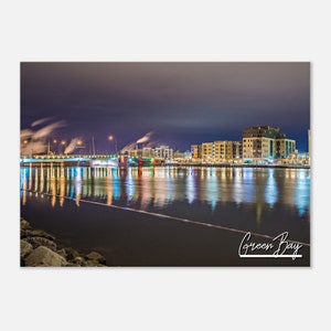 Green Bay Poster Print Wall Art | Green Bay Wisconsin Home Decor | Green Bay Digital Print Collectible | Green Bay Hangings Travel Photo