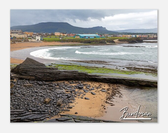 Bundoran Coast Ireland Travel Poster Wall Art | Bundoran Seaside Town Home Decor | Bundoran Digital Print Horizontal | Bundoran Photo Gift