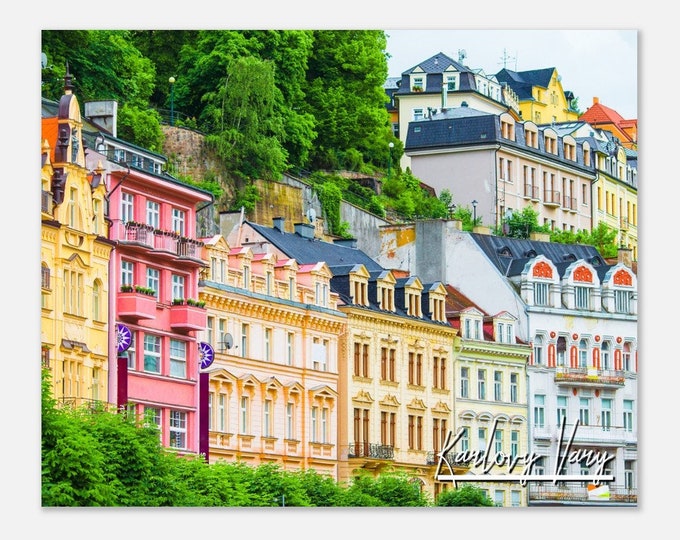 Karlovy Vary Czech Republic Poster Wall Art | Karlovy Vary Home Decor | Karlovy Vary Street Poster Print | Karlovy Vary Town Travel Photo
