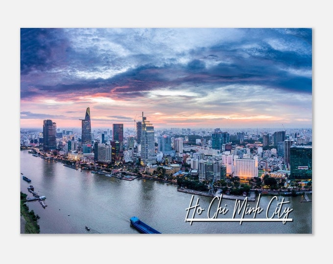 Ho Chi Minh City Vietnam Poster Print Wall Art | Ho Chi Minh City Home Decor | Ho Chi Minh City Gift | Ho Chi Minh City Hanging Travel Photo