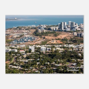 Darwin Australia Travel Poster Wall Art | Darwin Coastal Home Decor | Darwin Skyline Digital Print | Darwin Cityscape Horizontal  Photo Gift