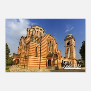 Banja Luka Bosnia and Herzegovina Poster Print Wall Art | Banja Luka Home Decor | Banja Luka Church Print | Banja Luka Hanging Travel Photo
