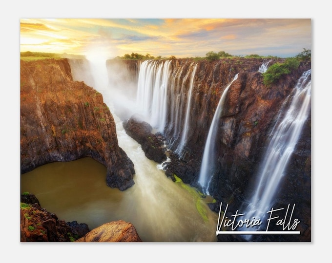 Victoria Falls Zimbabwe Poster Print Wall Art | Victoria Falls Home Decor | Victoria Falls Print  | Victoria Falls Hangings Travel Photo