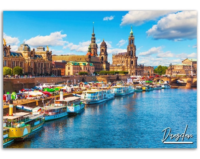 Dresden Poster Print Wall Art | Dresden Home Decor | Dresden Germany Digital Print | Dresden Horizontal | Dresden Hangings Travel Photo