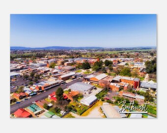 Bathurst Australia Travel Poster Wall Art | Bathurst Skyline Home Decor | Bathurst Town Print | Bathurst Horizontal | Bathurst Hanging Photo