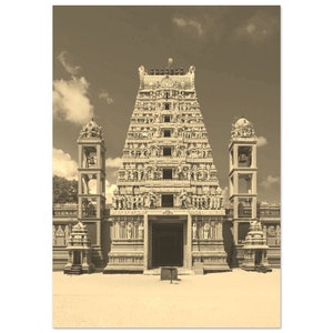 Vintage Jaffna Sri Lanka Travel Poster Wall Art | Jaffna Home Decor | Jaffna Digital Print | Jaffna Buildings Vertical Hangings Photo Gift