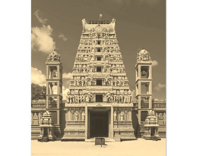 Vintage Jaffna Sri Lanka Travel Poster Wall Art | Jaffna Home Decor | Jaffna Digital Print | Jaffna Buildings Vertical Hangings Photo Gift