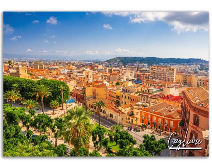 Cagliari Poster Print Wall Art | Cagliari Home Decor | Cagliari Print Collectible | Cagliari Horizontal | Cagliari Hangings Travel Photo