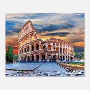 Colosseum Italy Travel Poster Wall Art | Colosseum Home Decor | Colosseum Summer Digital Print | Colosseum Rome Skyline |  Colosseum Photo