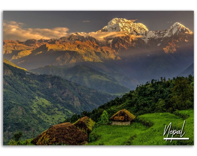 Nepal Poster Print Wall Art | Nepal Mountain Home Decor | Nepal Digital Print Collectible | Nepal Horizontal | Nepal Hangings Travel Photo